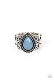 Maritime Mirage - Blue Ring - Paparazzi Accessories Ring Bedazzle Me Pretty Mobile Fashion Boutique