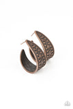 Marketplace Mixer - Copper Earrings - Paparazzi Accessories Earrings Bedazzle Me Pretty Mobile Fashion Boutique