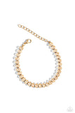 Marquise Masterpiece - Gold Bracelet - Paparazzi Accessories Bracelet Bedazzle Me Pretty Mobile Fashion Boutique