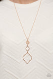 Marrakesh Mystery - Rose Gold Necklace - Paparazzi Accessories Necklace Bedazzle Me Pretty Mobile Fashion Boutique
