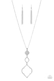 Marrakesh Mystery - Silver Necklace - Paparazzi Accessories Necklace Bedazzle Me Pretty Mobile Fashion Boutique