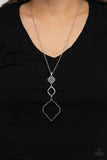 Marrakesh Mystery - Silver Necklace - Paparazzi Accessories Necklace Bedazzle Me Pretty Mobile Fashion Boutique