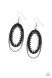 Marry Into Money - Black Earrings - Paparazzi Accessories Earrings Bedazzle Me Pretty Mobile Fashion Boutique