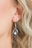 Marvelous Marvel - Silver Earrings - Paparazzi Accessories Earrings Bedazzle Me Pretty Mobile Fashion Boutique