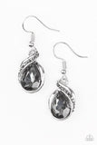 Marvelous Marvel - Silver Earrings - Paparazzi Accessories Earrings Bedazzle Me Pretty Mobile Fashion Boutique
