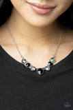 Material Girl Glamour - Black Necklace - Paparazzi Accessories Necklace Bedazzle Me Pretty Mobile Fashion Boutique