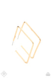 Material Girl Magic - Gold Earrings - Paparazzi Accessories Earrings Bedazzle Me Pretty Mobile Fashion Boutique