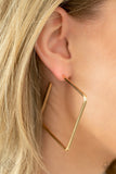 Material Girl Magic - Gold Earrings - Paparazzi Accessories Earrings Bedazzle Me Pretty Mobile Fashion Boutique