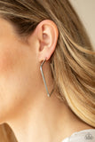 Material Girl Magic - Silver Earrings - Paparazzi Accessories Earrings Bedazzle Me Pretty Mobile Fashion Boutique