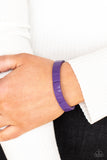 Material Movement - Purple Bracelet - Paparazzi Accessories Bracelet Bedazzle Me Pretty Mobile Fashion Boutique