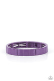 Material Movement - Purple Bracelet - Paparazzi Accessories Bracelet Bedazzle Me Pretty Mobile Fashion Boutique