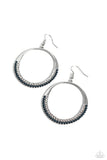 Material PEARL - Blue Earrings - Paparazzi Accessories Earrings Bedazzle Me Pretty Mobile Fashion Boutique