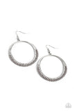 Material PEARL - Silver Earrings - Paparazzi Accessories Earrings Bedazzle Me Pretty Mobile Fashion Boutique