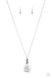 Maternal Blessings - Blue Necklace - Paparazzi Accessories Necklace FS-Bedazzle Me Pretty Mobile Fashion Boutique
