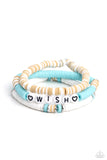 Matriarchal Melody - Blue Bracelet - Paparazzi Accessories Bracelet Bedazzle Me Pretty Mobile Fashion Boutique