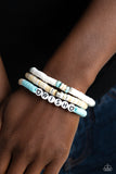 Matriarchal Melody - Blue Bracelet - Paparazzi Accessories Bracelet Bedazzle Me Pretty Mobile Fashion Boutique
