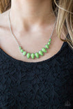 Maui Majesty - Green Necklace - Paparazzi Accessories Necklace Bedazzle Me Pretty Mobile Fashion Boutique