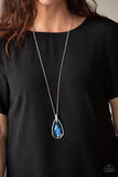Maven Magic - Blue Necklace - Paparazzi Accessories Necklace Bedazzle Me Pretty Mobile Fashion Boutique
