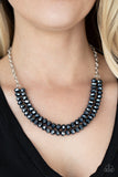 May The FIERCE Be With You - Blue Necklace - Paparazzi Accessories Necklace FS-Bedazzle Me Pretty Mobile Fashion Boutique