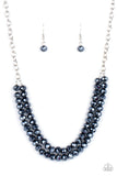 May The FIERCE Be With You - Blue Necklace - Paparazzi Accessories Necklace FS-Bedazzle Me Pretty Mobile Fashion Boutique