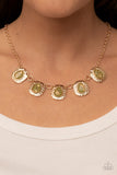 Mayan Masterpiece - Green Necklace - Paparazzi Accessories Necklace Bedazzle Me Pretty Mobile Fashion Boutique