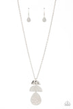 Mayan Mystery - Silver Necklace - Paparazzi Accessories Necklace Bedazzle Me Pretty Mobile Fashion Boutique