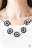 Me-dallions, Myself, and I - Purple Necklace - Paparazzi Accessories Necklace Bedazzle Me Pretty Mobile Fashion Boutique