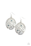Meadow Maiden - Blue Earrings - Paparazzi Accessories Earrings Bedazzle Me Pretty Mobile Fashion Boutique