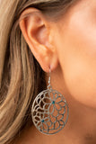 Meadow Maiden - Blue Earrings - Paparazzi Accessories Earrings Bedazzle Me Pretty Mobile Fashion Boutique