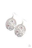 Meadow Maiden - Pink Earrings - Paparazzi Accessories Earrings Bedazzle Me Pretty Mobile Fashion Boutique