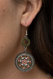 Meadow Mantra - Multi Earrings - Paparazzi Accessories Earrings Bedazzle Me Pretty Mobile Fashion Boutique