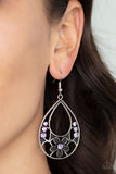 Meadow Marvel - Purple Earrings - Paparazzi Accessories Earrings Bedazzle Me Pretty Mobile Fashion Boutique