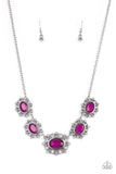 Meadow Wedding - Purple Necklace - Paparazzi Accessories Necklace Bedazzle Me Pretty Mobile Fashion Boutique