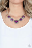 Meadow Wedding - Purple Necklace - Paparazzi Accessories Necklace Bedazzle Me Pretty Mobile Fashion Boutique