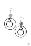 Mechanical Mecca - Black Earrings - Paparazzi Accessories Earrings Bedazzle Me Pretty Mobile Fashion Boutique
