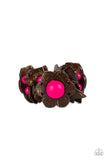 Mediterranean Mangrove - Pink Bracelet - Paparazzi Accessories Bracelet Bedazzle Me Pretty Mobile Fashion Boutique