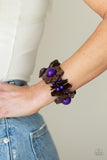 Mediterranean Mangrove - Purple Bracelet - Paparazzi Accessories Bracelet Bedazzle Me Pretty Mobile Fashion Boutique
