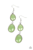 Mediterranean Myth - Green Earrings - Paparazzi Accessories Earrings Bedazzle Me Pretty Mobile Fashion Boutique