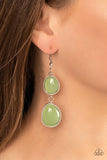 Mediterranean Myth - Green Earrings - Paparazzi Accessories Earrings Bedazzle Me Pretty Mobile Fashion Boutique
