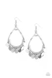 Meet Your Music Maker - Silver Earrings - Paparazzi Accessories Earrings Bedazzle Me Pretty Mobile Fashion Boutique