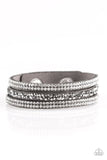 Mega Glam - Silver Bracelet - Paparazzi Accessories Bracelet Bedazzle Me Pretty Mobile Fashion Boutique