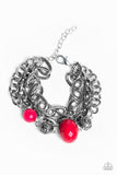 Mega Malibu - Pink Bracelet - Paparazzi Accessories Bracelet Bedazzle Me Pretty Mobile Fashion Boutique
