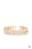 Megawatt Majesty - Gold Bracelet - Paparazzi Accessories Bracelet FS-Bedazzle Me Pretty Mobile Fashion Boutique