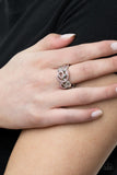 Melodic Motion - Pink Ring - Paparazzi Accessories Ring Bedazzle Me Pretty Mobile Fashion Boutique