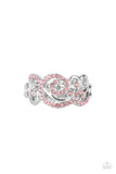 Melodic Motion - Pink Ring - Paparazzi Accessories Ring Bedazzle Me Pretty Mobile Fashion Boutique