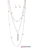 Mermaid Marina - Brown Necklace - Paparazzi Accessories Necklace Bedazzle Me Pretty Mobile Fashion Boutique