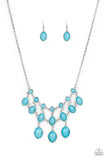 Mermaid Marmalade - Blue Necklace - Paparazzi Accessories Necklace Bedazzle Me Pretty Mobile Fashion Boutique