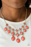 Mermaid Marmalade - Orange Necklace - Paparazzi Accessories Necklace Bedazzle Me Pretty Mobile Fashion Boutique
