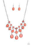 Mermaid Marmalade - Orange Necklace - Paparazzi Accessories Necklace Bedazzle Me Pretty Mobile Fashion Boutique
