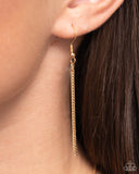 Mermaid Masterpiece - Gold Necklace - Paparazzi Accessories Necklace Bedazzle Me Pretty Mobile Fashion Boutique